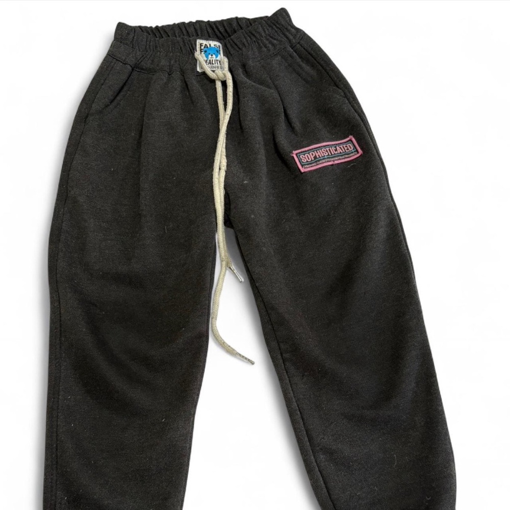 Sophisticated Kids Black Joggers for 5/6 y.o